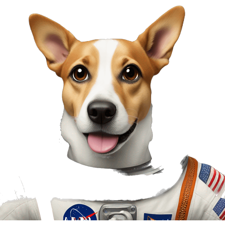 Astronaut dog emoji