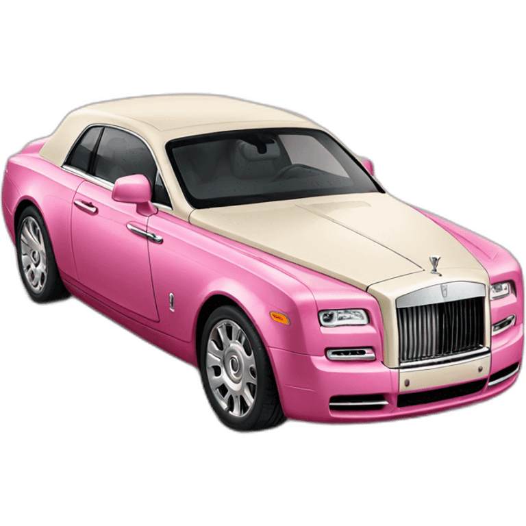 pink rolls royce emoji