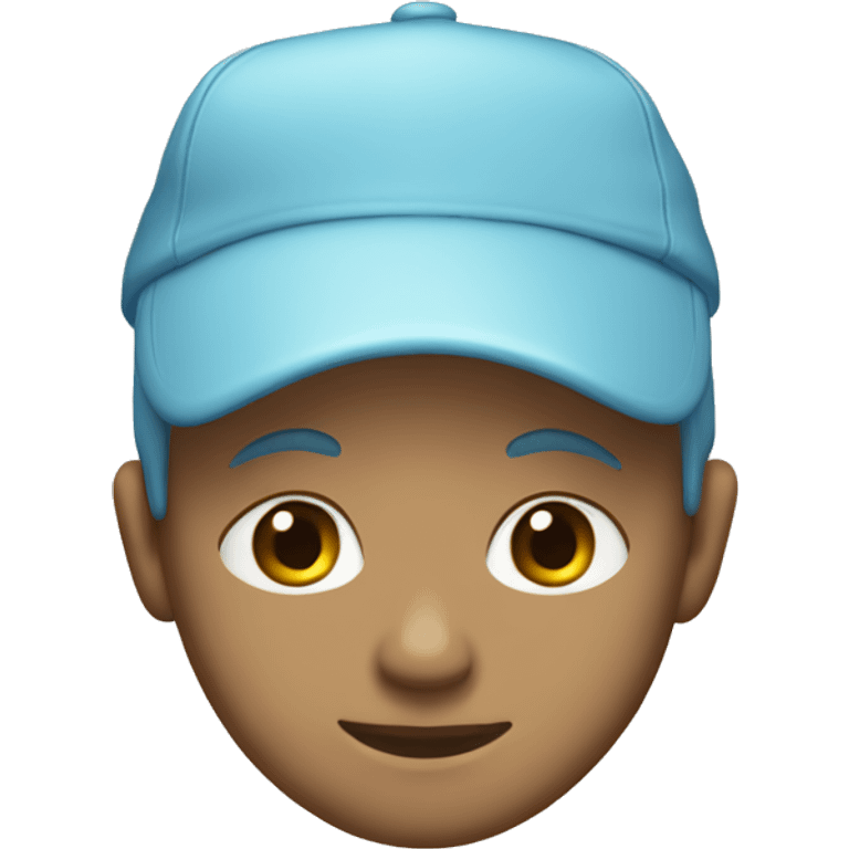 pastel blue cap emoji