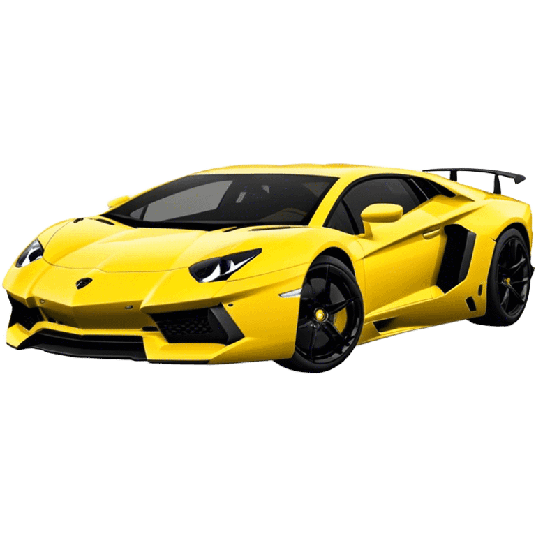 Lamborghini Aventador - Lamborghini (Model Year: 2021) (Iconic colour: Yellow) emoji