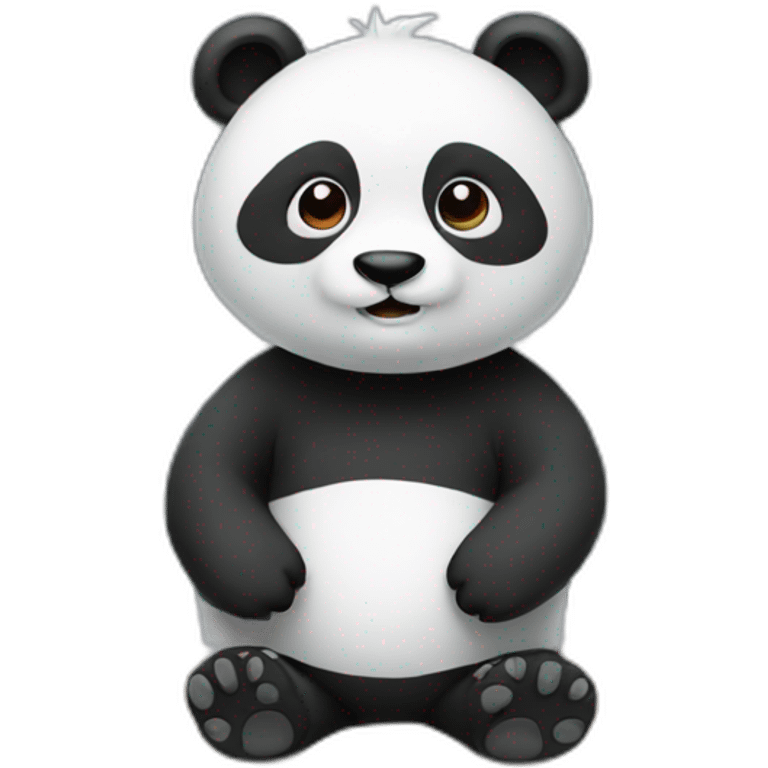 panda with a blank scoreboard emoji