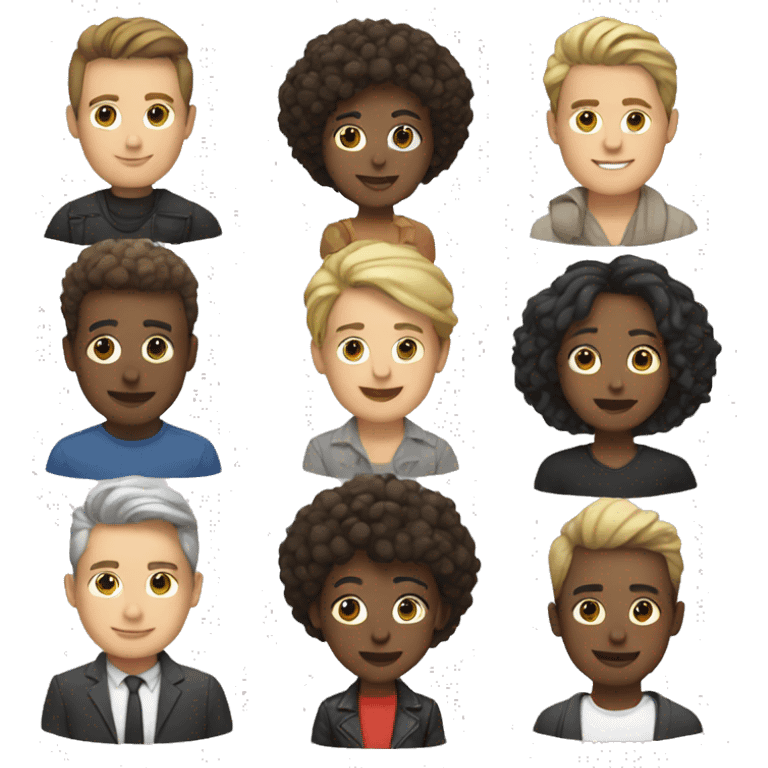 group of influencers  emoji