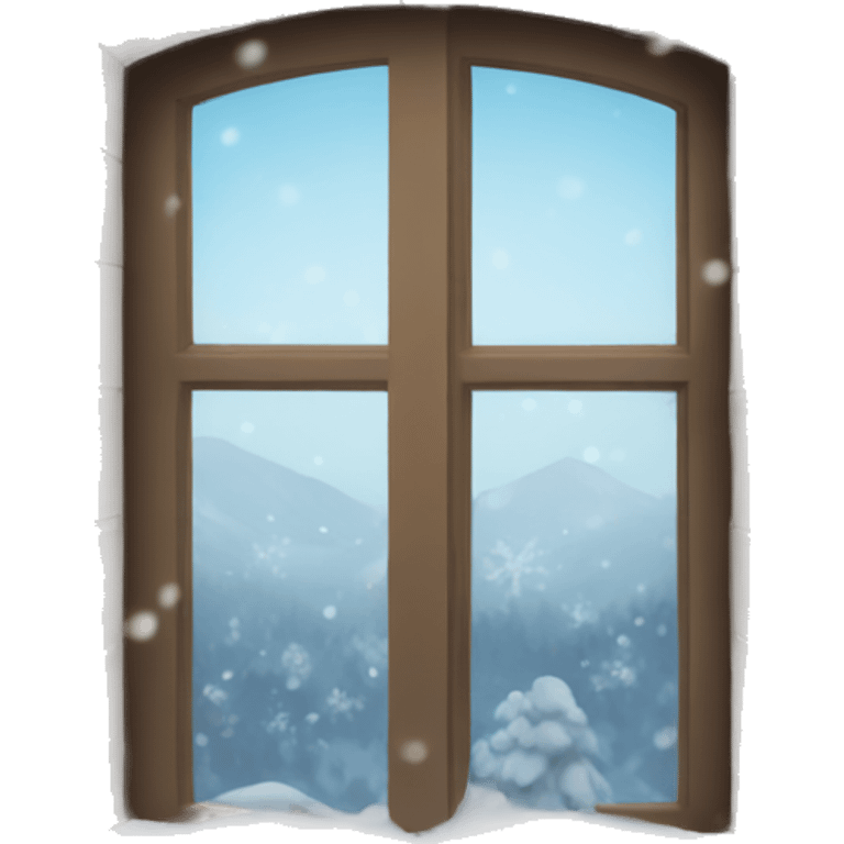 Winter window  emoji