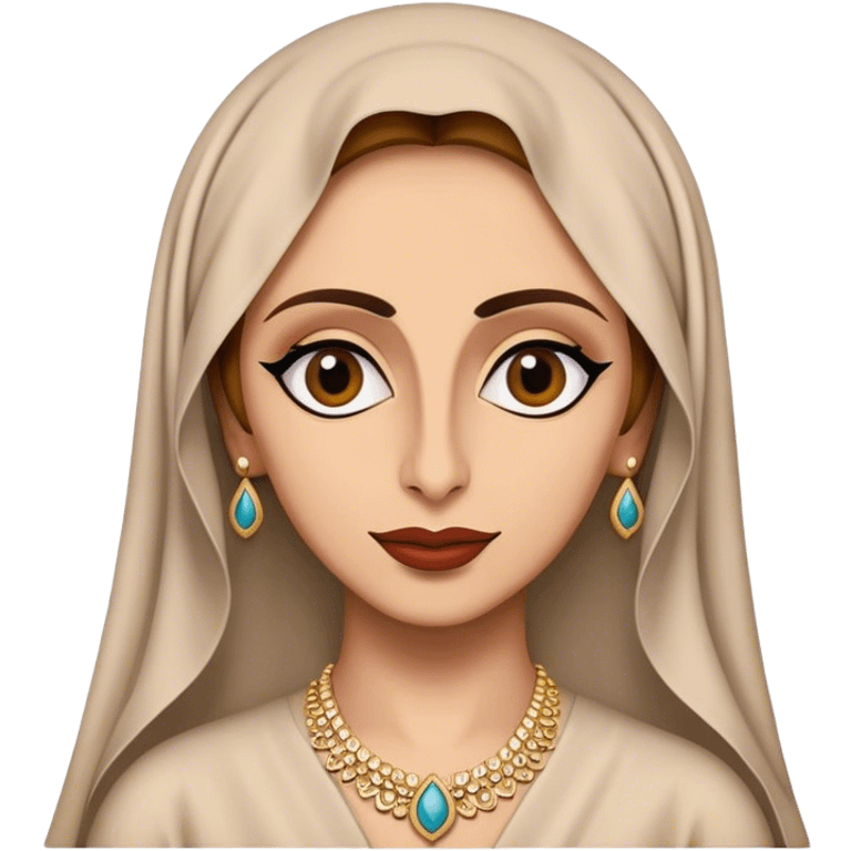 Cinematic Realistic Fairuz Portrait Emoji, depicted as an iconic Lebanese singer with graceful soulful expression and elegant attire, rendered with lifelike textures and warm radiant lighting that captures her timeless musical allure. emoji