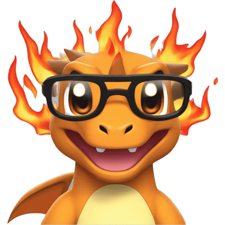 pokemon-charizard-glasses-flames emoji