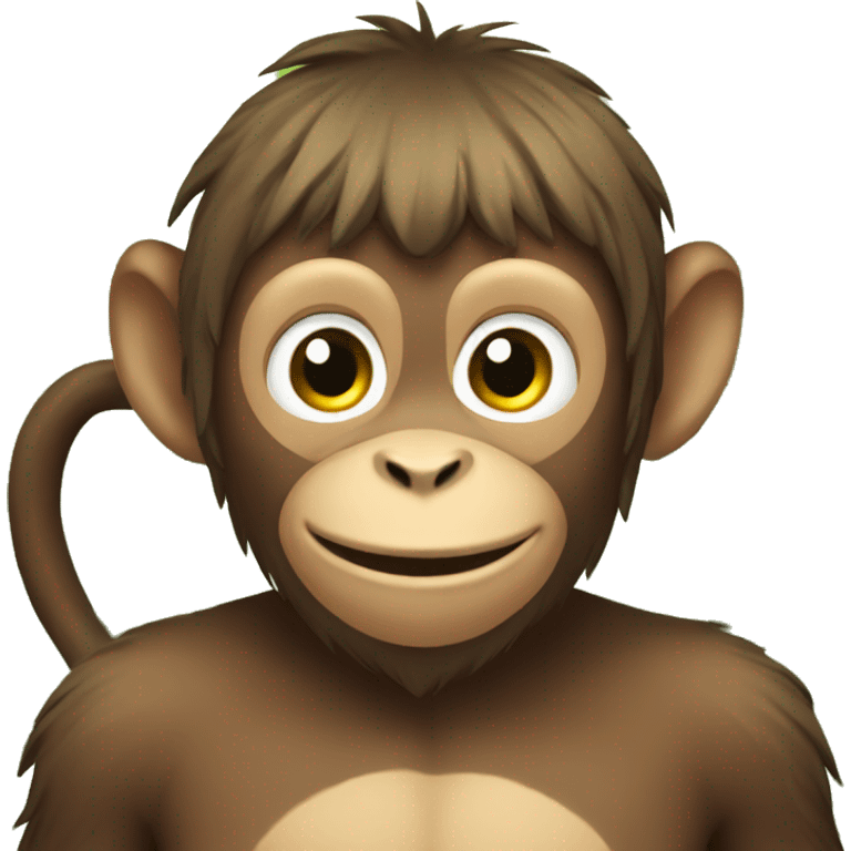 Farming monkey emoji