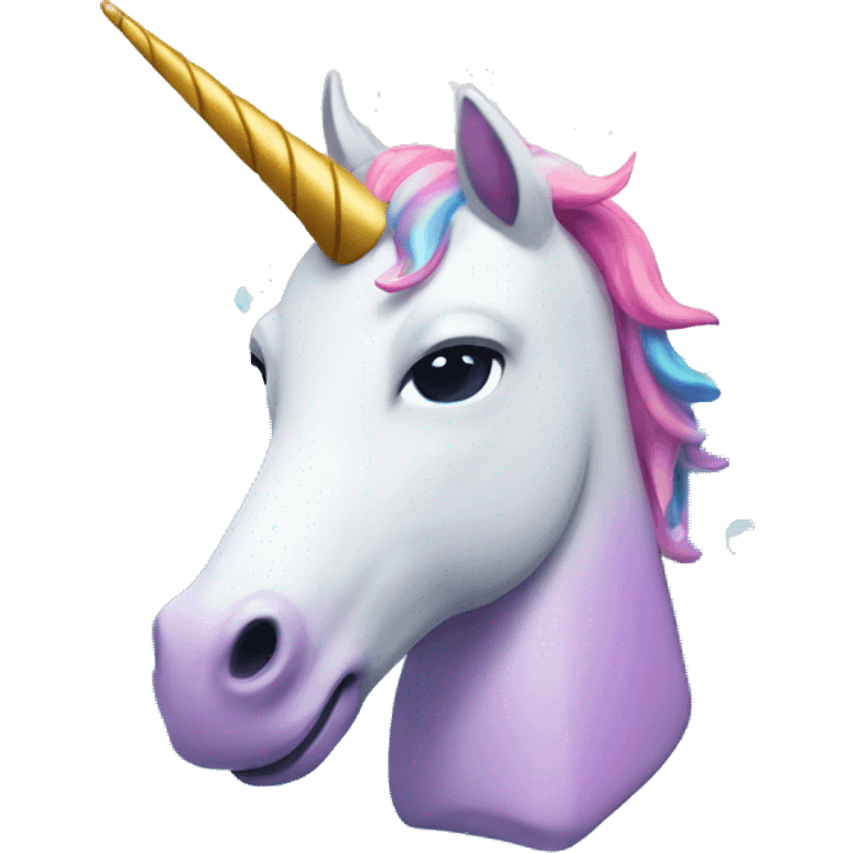 Swimming unicorn emoji