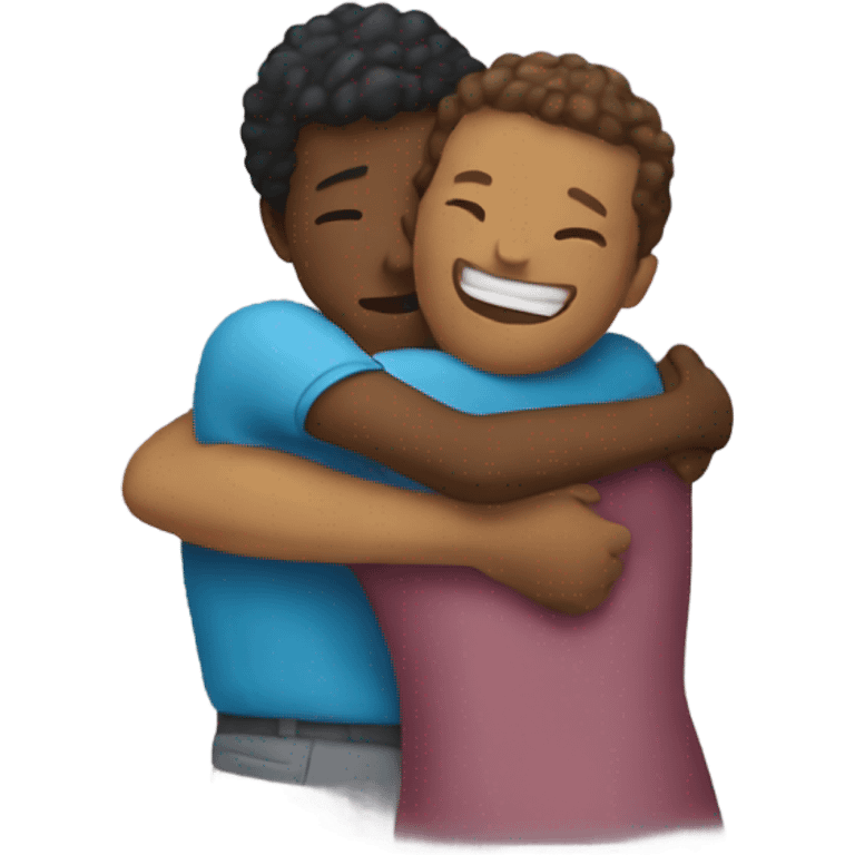 Two people hugging emoji