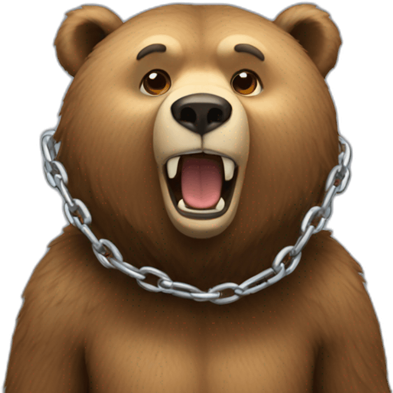 bear-chain emoji