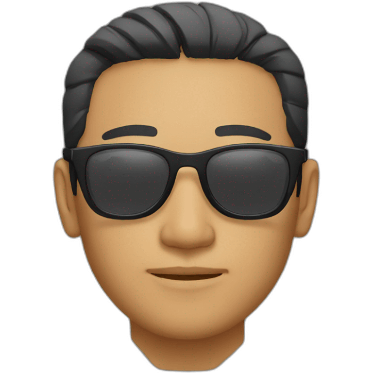 Asian man sunglasses emoji