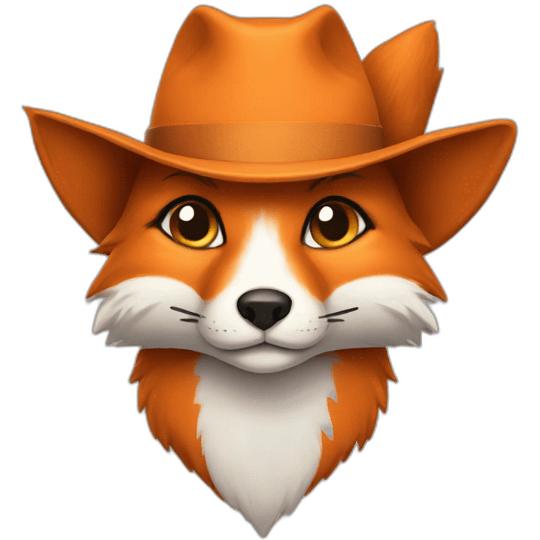 fox with hat emoji