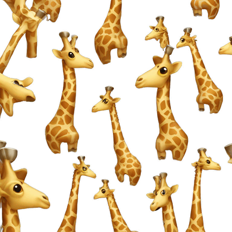 Giraffe with american football helmet emoji