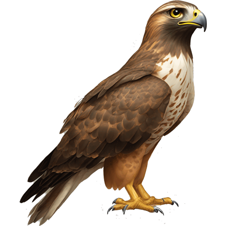 Hawk on a hawk on a hawk emoji