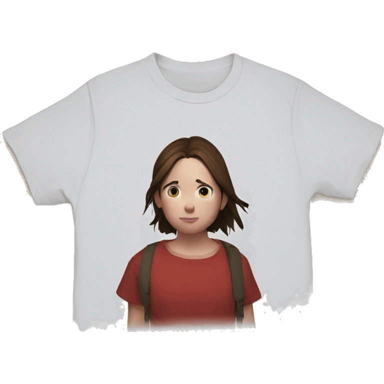 Ellie the last of us red t-shirt Little bit dezoom emoji