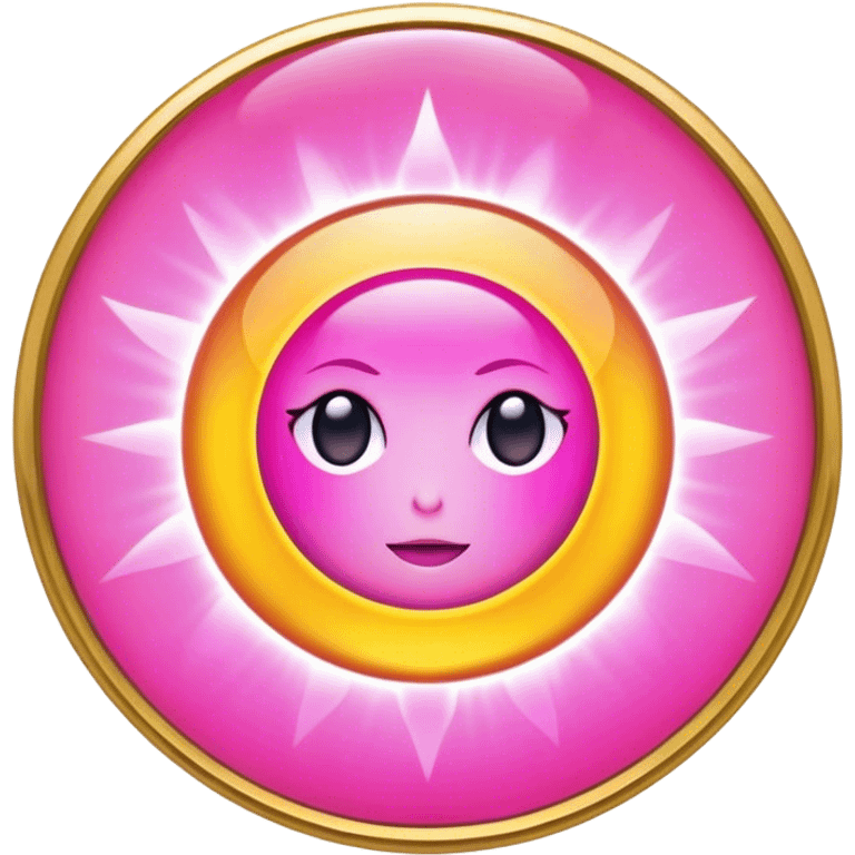 Solar aura pink gold emoji