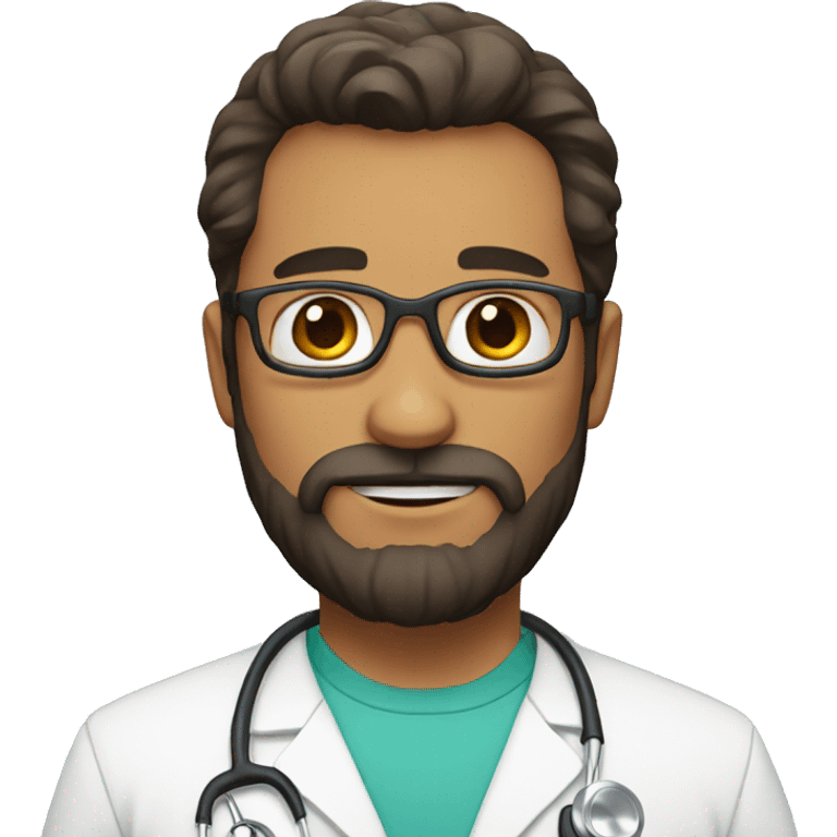 doctor with beard no glasses emoji