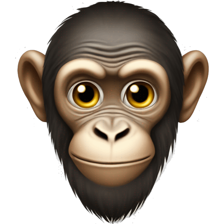 Ukrainian-kozak-Monkey. crested head, long whiskers  emoji