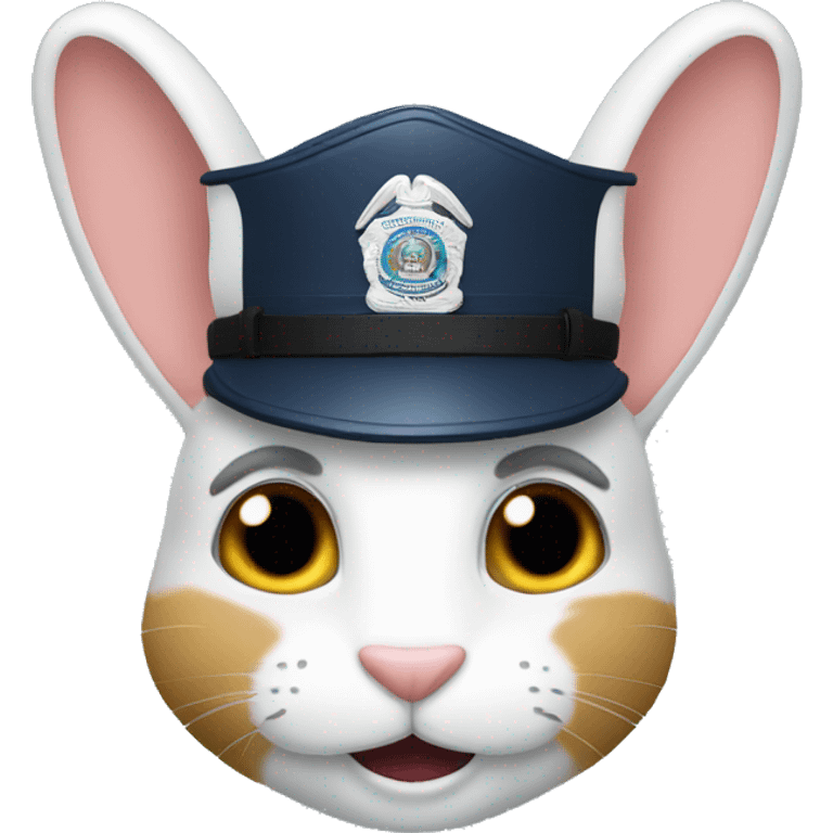 a police rabbit emoji