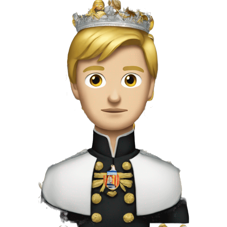 barron trump as emperor emoji