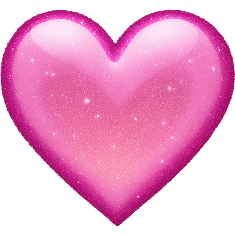 Pink sparkly heart emoji