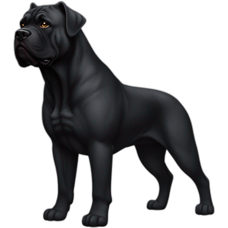 bodybuilder-black-cane-corso emoji