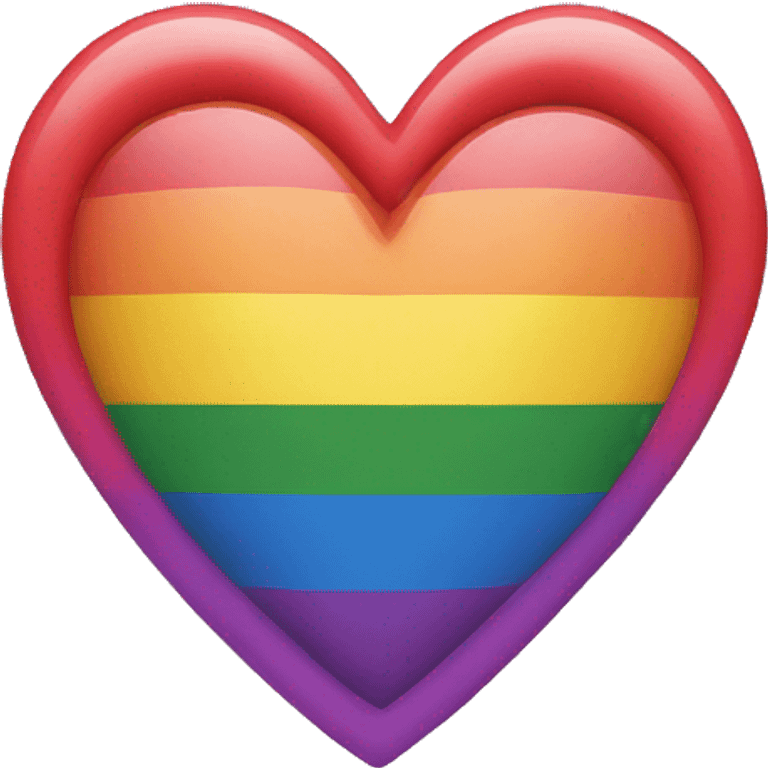 Pride heart emoji