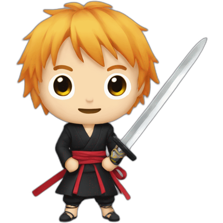 Kurosaki ichigo using his sword emoji