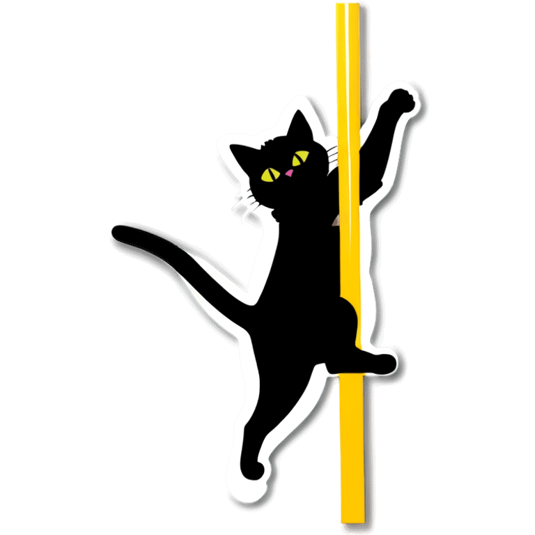 Cat pole dancing  emoji