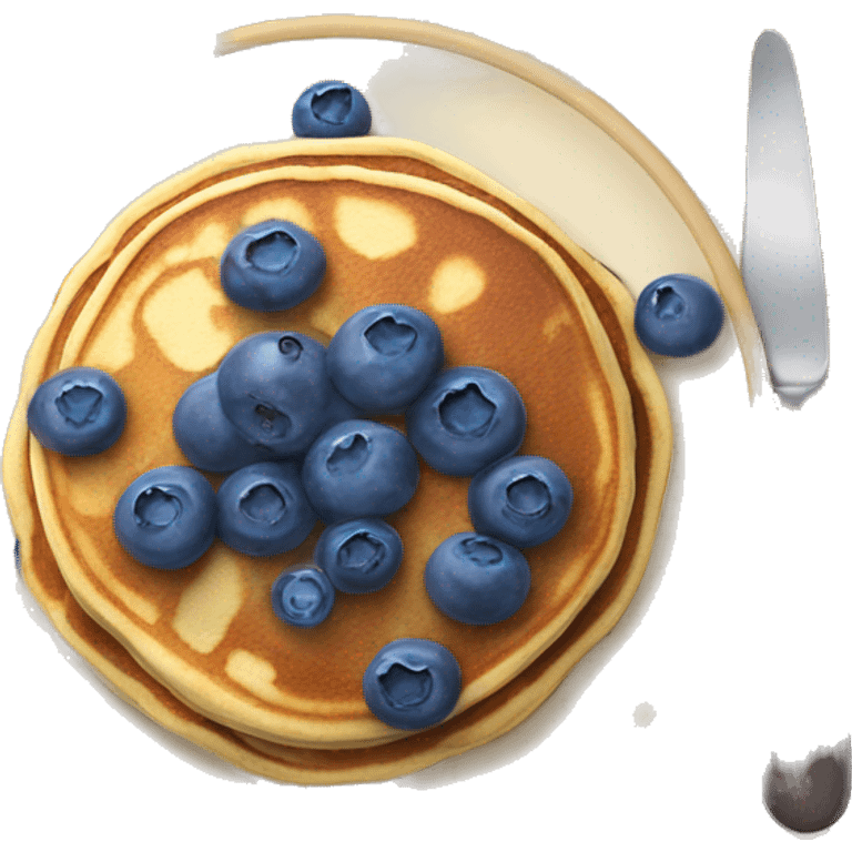 Blueberry pancakes  emoji