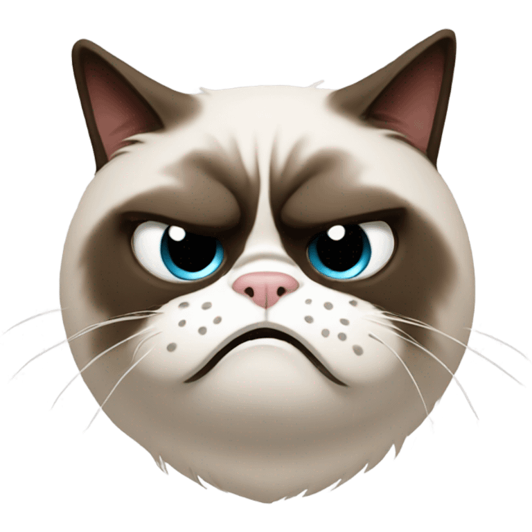 Grumpy cat emoji