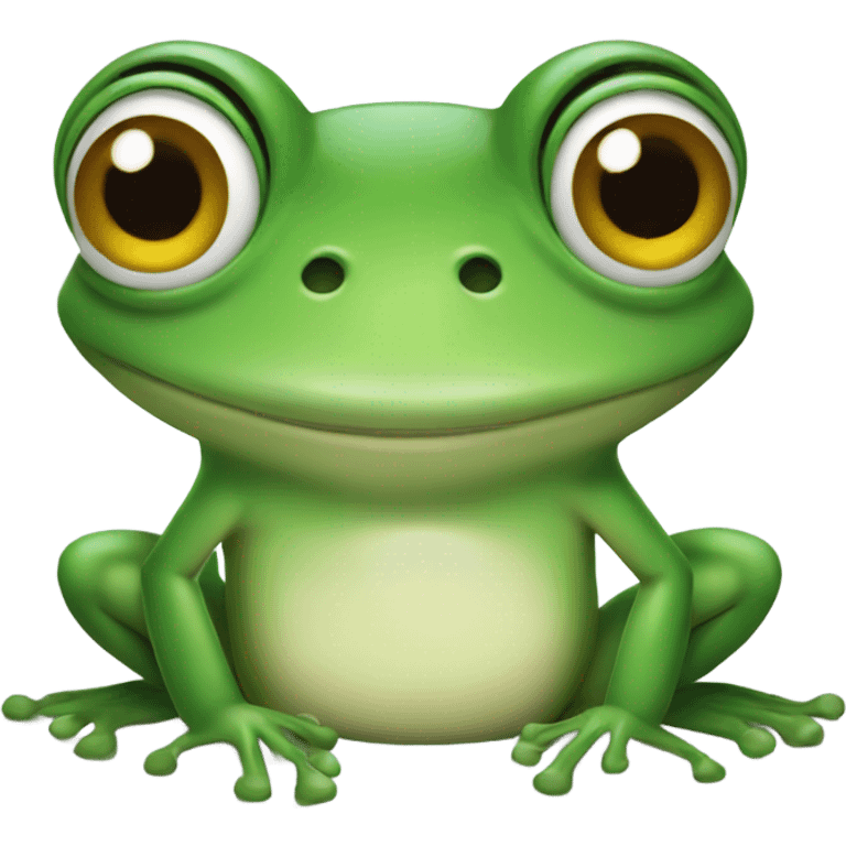 Frog smiling emoji