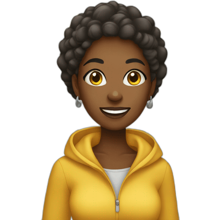 african lady shopping emoji