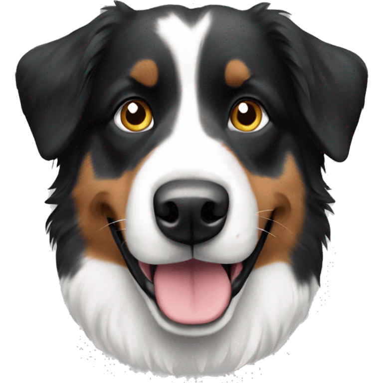 Black and white Australian shepherd  emoji