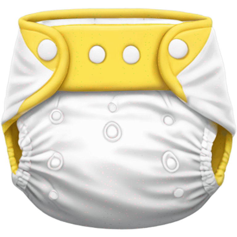 Diaper yellow front puffy emoji