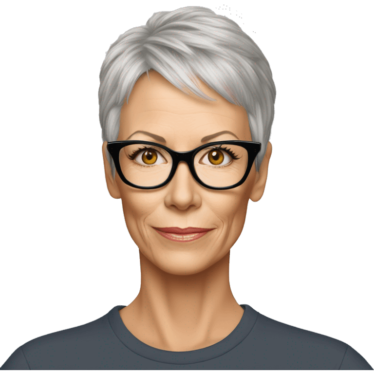 super realisticjamie lee curtis wearing tee emoji