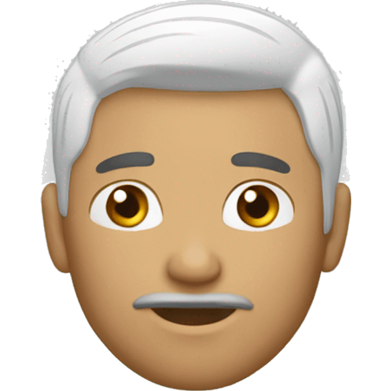 BLANCO HOMBRE, NEGRO CABELLO emoji