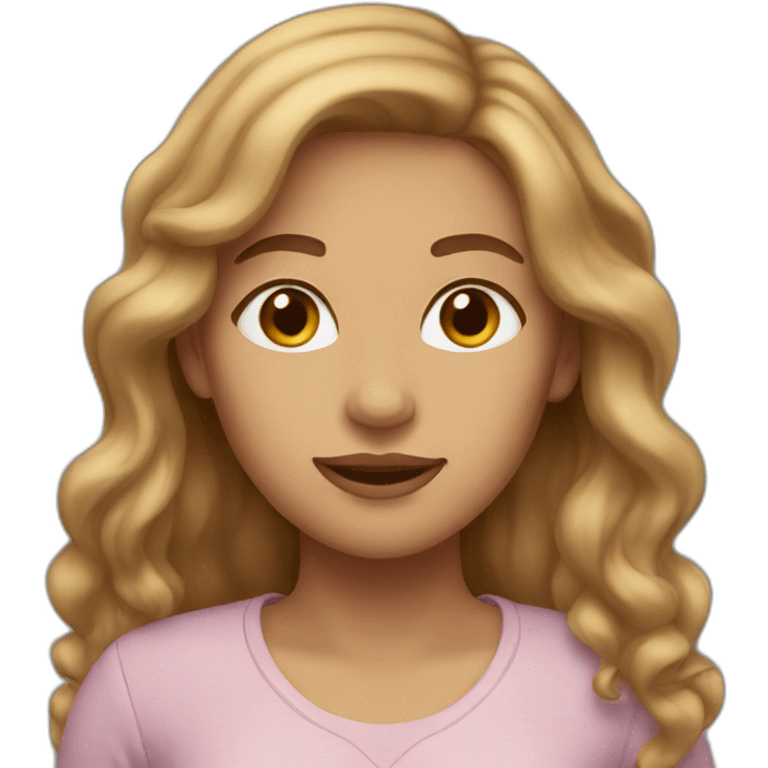 Woman with light brown hair emoji