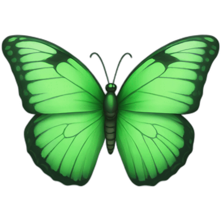 Green butterfly emoji