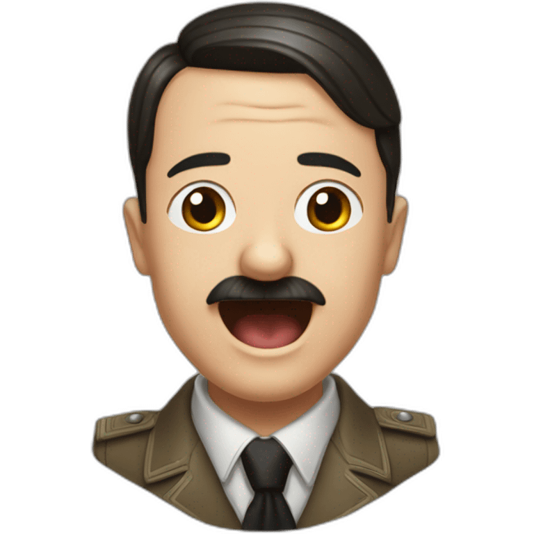 Hitler qui pleure de rire emoji