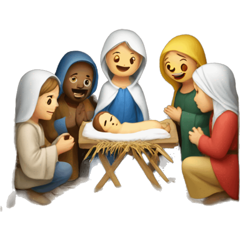 nativity scene Ukraine emoji