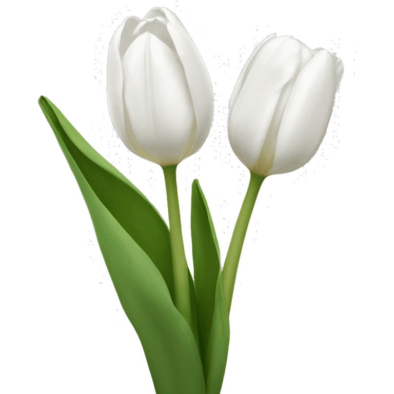 White tulips emoji