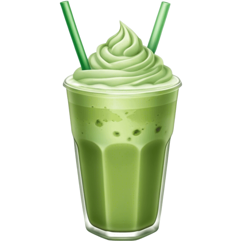 iced matcha latte emoji