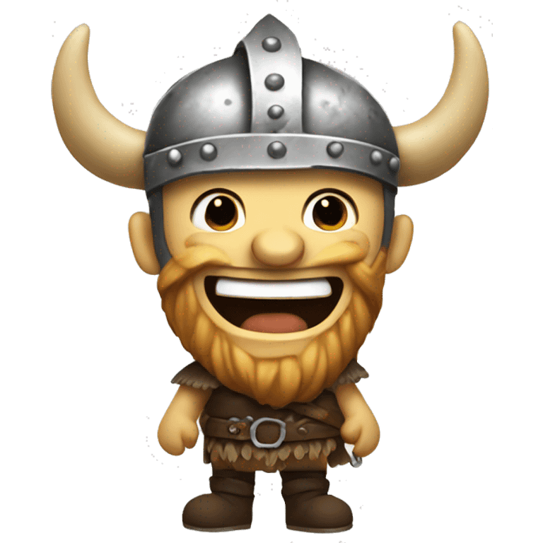 Laughing Skelton viking emoji