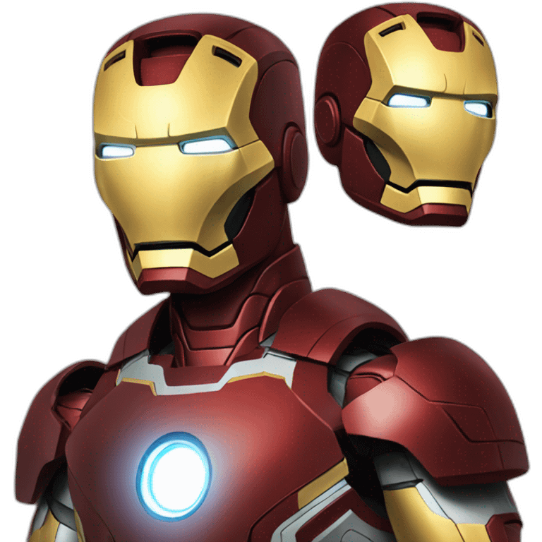 Confused iron man emoji