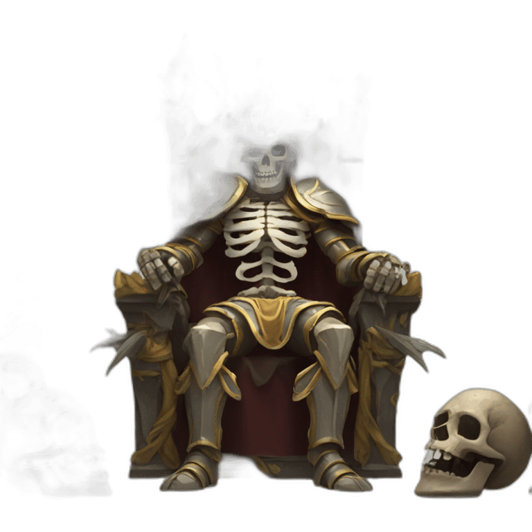 wrath king with skeletons emoji