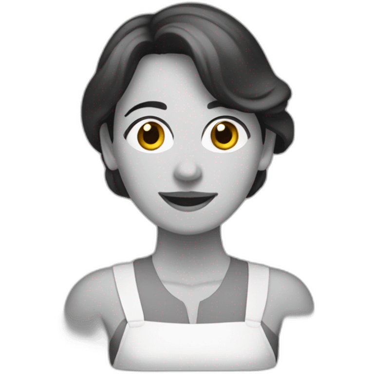 Vilma nuñez escribiendo emoji