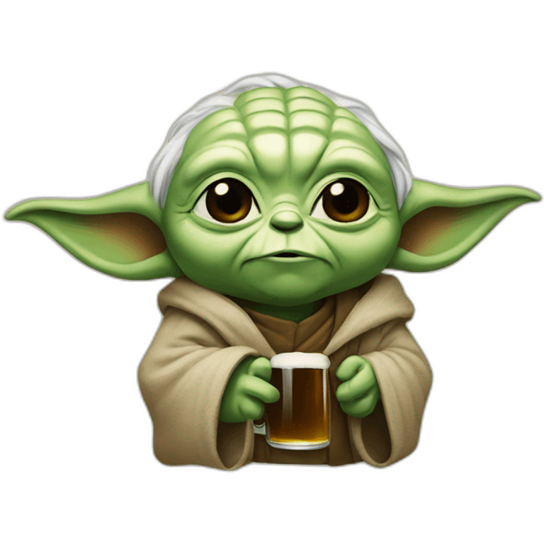 Yoda beer emoji