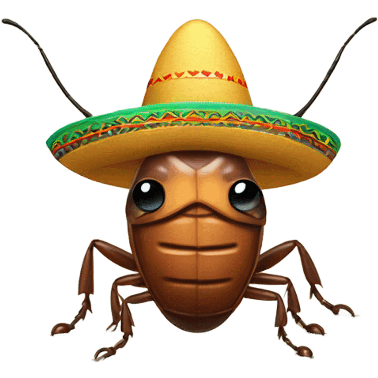 cockroach with a sombrero emoji