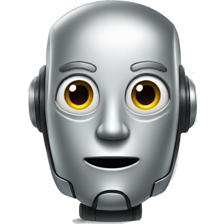 Friendly robot emoji