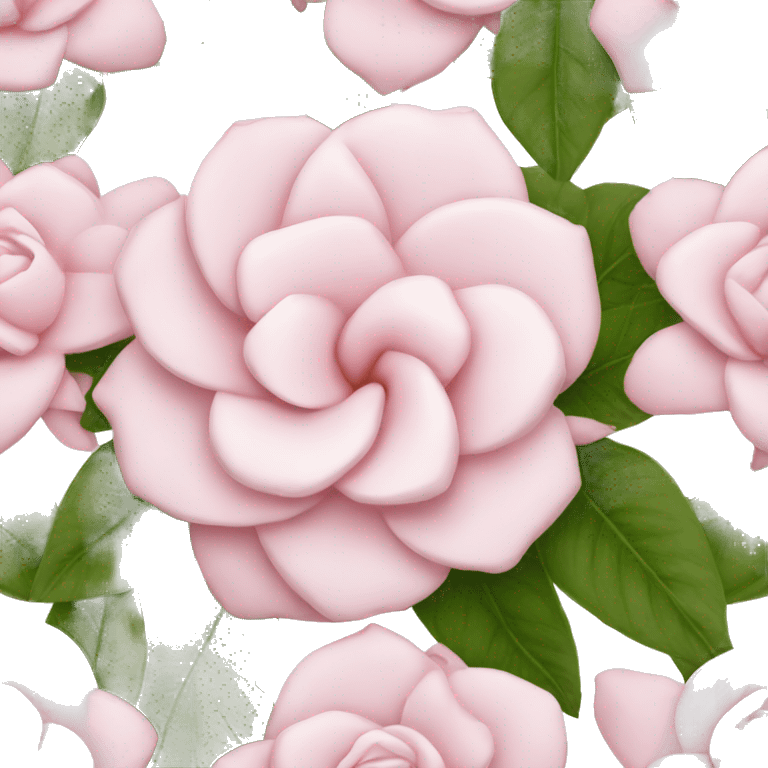 Light pink gardenia detailed emoji